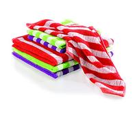 TV Unser Original 05037 Mr. Maxx Power - Panni in Microfibra, Set da 6 Pezzi, Rosso/Viola/Verde