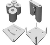 TV Wall Mount for Technika 16-850 and Manhattan Freesat Box Dual Device Support