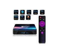 TV98 Android TV Box, Android 12 H616 Quad-Core 2G + 16G TV Box - 2.4G e 5G - Netflix Google Store, Android-A1 Media Box