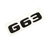 TVAAGHBCBR Adesivo ABS Nero Lucido 3D Lettere Auto Distintivo Bagagliaio Posteriore Adesivi Emblema G63 compatibili for Mercedes Benz G63 AMG W463 W464 Accessori