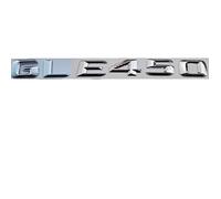 TVAAGHBCBR Cromato Argento Lucido ABS Bagagliaio di Un'auto Posteriore Numero Lettere Parole Dell'emblema del Distintivo della Decalcomania Misura for Mercedes Benz GLE450 AMG