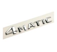 TVAAGHBCBR Logo Cromato ABS Compatibile con Le Lettere del Distintivo dell'emblema del Bagagliaio Posteriore dell'auto Mercedes C180 C200 C220 C250 C300 C350 4MATIC W205 W204(4MATIC)