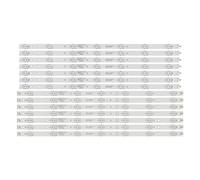 TVAAGHBCBR Striscia LED da 14 Pezzi Compatibile for LBM550M0701-KY-4 55PUH6101 55PUS6551 55PUS6561 55PUT6401 55PUS6201/12 55PUS7272/12 55PUT6421/12 55PUS6101/12