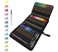 tvfly Matite Colorate Acquerellabili, Set da 72 Pezzi Multicolore in astuccio con cerniera Facile da riporre e proteggere le Matite da Disegno Professionali