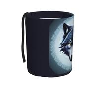 TVGPYBXF Fierce Wolf Head - Pattumiera per auto, a prova di perdite, inodore, consente di viaggiare puliti e igienici.