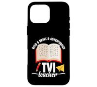TVI Insegnante Apprezzamento Team Bold Coraggioso TVI Insegnante Custodia per iPhone 16 Pro Max