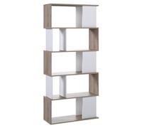 Tvilum MAZE Libreria Noce e Bianco (80 x 175 h cm) Mobile KIT