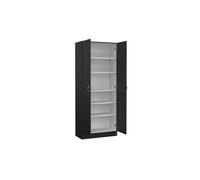 Tvilum Mobile Multiuso 2 Ante e 5 Ripiani 69x35x170 cm Nero