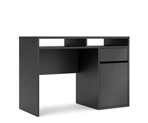 Tvilum Scrivania Function Plus, Truciolato, Nero Opaco, Large