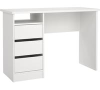 Tvilum Scrivania Moderna con Cassettiera 110x48,5x76 cm Bianco - Function Plus