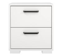 Tvilum Sofia - Comodino con 2 cassetti, colore bianco, 40 x 39,6 x 44,2 cm (L x P x A)