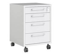 Tvilum Soho - Mobile da scrivania con 4 cassetti, colore: Bianco
