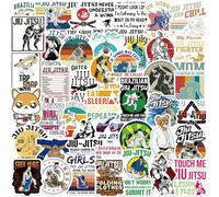 TVIVID 50PCS Carino Jiu Jitsu Adesivi DIY Diario Laptop Bagaglio Skateboard Graffiti Decalcomanie Divertente Classico