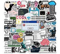 TVIVID 50PCS Cool Engineer Programming Network Coding Hacker MEME Adesivi Vinile FAI DA TE Computer Laptop Moto Casco Auto Sticker