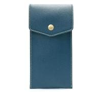 TVIVID Astuccio in pelle per penne, sottile e morbido, piccolo astuccio per adulti, Blu lago