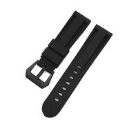 TVKSIPAR 22mm 24mm 26mm Cinturini For Orologi Adatti For Orologio For Panerai Impermeabile Nero Blu Rosso Arancione Bianco Accessori For Cinturino Da Polso Universale In Silicone(Black black buckle,22