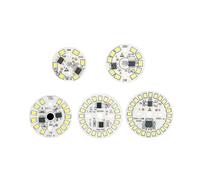 TVKSIPAR 5 pezzi LED lampadina patch lampada SMD piastra circolare modulo sorgente luminosa piastra for lampadina luce AC 220V-240V LED downlight chip faretto LED Perline LED(12W220V,Warm White)
