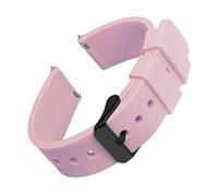TVKSIPAR Cinturini in silicone for orologi da 14/16/18/19/20/21/22/24 mm, cinturini in gomma morbida a sgancio rapido for Samsung Galaxy, Fit For Garmin, Fit For Huawei(Pale Rose 2,20mm)