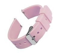 TVKSIPAR Cinturini in silicone for orologi da 14/16/18/19/20/21/22/24 mm, cinturini in gomma morbida a sgancio rapido for Samsung Galaxy, Fit For Garmin, Fit For Huawei(Pale Rose 1,20mm)