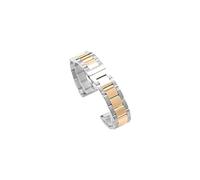 TVKSIPAR Cinturino for orologio in metallo 12mm 13mm 14mm 15mm 16mm 17mm 18mm 19mm 20mm 21mm 22mm 23mm 24mm Cinturino for orologio in acciaio inossidabile(SILVER ADD ROSE GOLD,12mm)