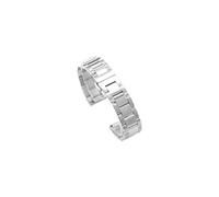 TVKSIPAR Cinturino for orologio in metallo 12mm 13mm 14mm 15mm 16mm 17mm 18mm 19mm 20mm 21mm 22mm 23mm 24mm Cinturino for orologio in acciaio inossidabile(SILVER,22mm)