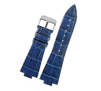 TVKSIPAR Cinturino For Orologio In Pelle Da 12 Mm Adatto For Tissot For La Serie PRX T137 407/410, Cinturino Di Ricambio For Orologio Sportivo Da Uomo.(Blue-silver)