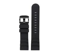 TVKSIPAR Cinturino For Orologio In Silicone Da 24 Mm Adatto For Luminox XS3749 3789 3741 3745 Da Uomo Impermeabile Sportivo Cinturino Orologio Accessori(Black-black buckle)