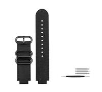 TVKSIPAR Cinturino for orologio traspirante da 16 mm adatto for Casio Ga900 Ga700 GA-110 GA-100 GA-120 for cinturino in nylon G-SHOCK con fibbia in acciaio inossidabile(Black black buckle)