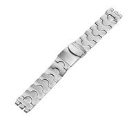 TVKSIPAR Cinturino in acciaio inossidabile adatto for cinturino orologio For Swatch 17mm19mm Interfaccia dentata Orologi da polso Cinturino Uomo Donna Cinturino in metallo solido(Silver,17mm)