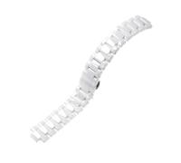 TVKSIPAR Cinturino in ceramica convesso bianco nero 20mm 23mm adatto for Armani uomo donna Ar1425ar126ar1421ar1473 cinturino cinturino cinturino cinturino(White,23mm)