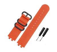 TVKSIPAR Cinturino In Nylon For Orologio Adatto For Casio Small Cube GMW-B5000 BRIC Canvas Watchband Uomo Bracciale Impermeabile 24mm Nero(Orange-black bucke)