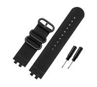 TVKSIPAR Cinturino In Nylon For Orologio Adatto For Casio Small Cube GMW-B5000 BRIC Canvas Watchband Uomo Bracciale Impermeabile 24mm Nero(Black-black bucke)