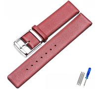 TVKSIPAR Cinturino In Pelle For Orologio Adatto For CK K2G211K2G231K2Y211K2Y231 Cinturino For Orologio Con Fibbia A Catena For Uomo E Donna 16 Mm 18 Mm 20 Mm 22 Mm Braccialetto(White Light Pin,16mm)