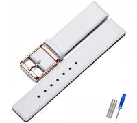 TVKSIPAR Cinturino In Pelle For Orologio Adatto For CK K2G211K2G231K2Y211K2Y231 Cinturino For Orologio Con Fibbia A Catena For Uomo E Donna 16 Mm 18 Mm 20 Mm 22 Mm Braccialetto(Blue Light Blue,22mm)