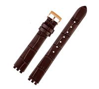 TVKSIPAR Cinturino In Pelle For Orologio Da Donna, Piccolo Braccialetto Da 12 Mm, Adatto For La Serie For Swatch LP131 LW143 YSS317G LK292G YSS306 LM141, Accessori For Cinturini((A) brown-rosegold)