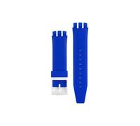 TVKSIPAR Cinturino in silicone da 24 mm adatto for cinturino in gomma con bocca concava For Swatch uomo donna sport ricambio braccialetto da polso accessori for orologi(Blue)