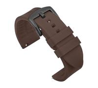 TVKSIPAR Cinturino In Silicone For Orologio Da 18 Mm, 19 Mm, 20 Mm, 21 Mm, 22 Mm, Sportivo, Impermeabile, For Uomo, For Rolex, For Seiko, Cinturino Di Ricambio For Orologio(Brown-black buckle,19mm)
