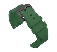 TVKSIPAR Cinturino In Silicone For Orologio Da 18 Mm, 19 Mm, 20 Mm, 21 Mm, 22 Mm, Sportivo, Impermeabile, For Uomo, For Rolex, For Seiko, Cinturino Di Ricambio For Orologio(Green-black buckle,20mm)