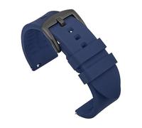TVKSIPAR Cinturino In Silicone For Orologio Da 18 Mm, 19 Mm, 20 Mm, 21 Mm, 22 Mm, Sportivo, Impermeabile, For Uomo, For Rolex, For Seiko, Cinturino Di Ricambio For Orologio(Blue-black buckle,18mm)