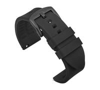 TVKSIPAR Cinturino In Silicone For Orologio Da 18 Mm, 19 Mm, 20 Mm, 21 Mm, 22 Mm, Sportivo, Impermeabile, For Uomo, For Rolex, For Seiko, Cinturino Di Ricambio For Orologio(Black-black buckle,22mm)