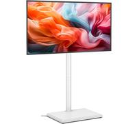 TVON Supporto TV da Pavimento per TV da 32 a 60 pollici Supporto TV Alto con Piedini di Supporto, Supporto TVs ad Angolo Sottile Regolabile in Altezza, Girevole, Max VESA 400x400mm fino a 40kg