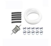 TVQUVMKE Argento,Kit Filtro gasolio con Fascette e Tubi Flessibili, per riscaldatore Diesel Webasto Eberspacher Inferiore a 5KW Tubo di Livello del Serbatoio del Carburante