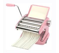 TVQUVMKE Rosa,Macchina per la Pasta, 6 impostazioni di Spessore Regolabili Macchina per la Pasta, Struttura in Acciaio Inox per Spaghetti, Fettuccine, Lasagne, Pelli di Gnocchi