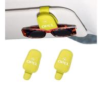 TVVXIO 2 PCS Clip per Occhiali da Sole Auto per Opel Grandland 2021-2024 2025, Porta Occhiali da Auto Supporto Occhiali da Visiera Accessori Auto Interno,G Yellow