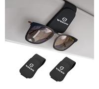 TVVXIO 2 PCS Clip per Occhiali da Sole Auto per Volvo V60 2. Gen Estate 2018-2022, Porta Occhiali da Auto Supporto Occhiali da Visiera Accessori Auto Interno,A Black