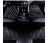 TVVXIO 4 Pezzi Auto Tappetini in Pelle, per Citroen C2 2004-2009 Tappetini in Pelle Personalizzati Antiscivolo Fodera Protezione Accessori,all Black