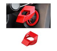 TVVXIO Coperchio Protezione Pulsante Motore, per Ford Puma St 2022 2023 2024 Coperchio per Pulsante di Avvio, Copertura per Decorazione Accensione Coperchio,C Red