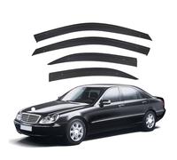 TVVXIO Deflettori d'Aria Antiturbo per Benz S-Class W220 1999-2005, Kit Deflettori per Finestrtini Auto Deflettori Vetri Laterali Deflettore Pioggia Antivento