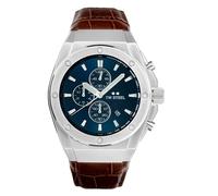TW Steel CEO Tech Mens 44mm Quartz Chronograph Watch with Brown Leather Strap