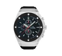 TW Steel CEO Tech - Orologio cronografo da uomo, al quarzo, 44 mm, con cinturino in pelle, Nero, Moderno
